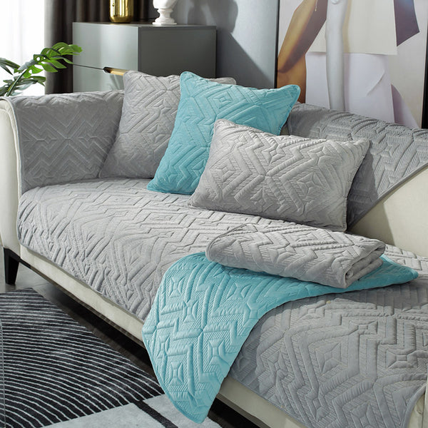 Winter Plush Thickened Sofa Cushion –  Non-Slip