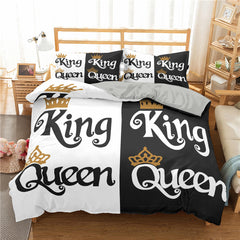 Digital Printed Polyester Bedding Set – Soft, Durable, Modern Design
