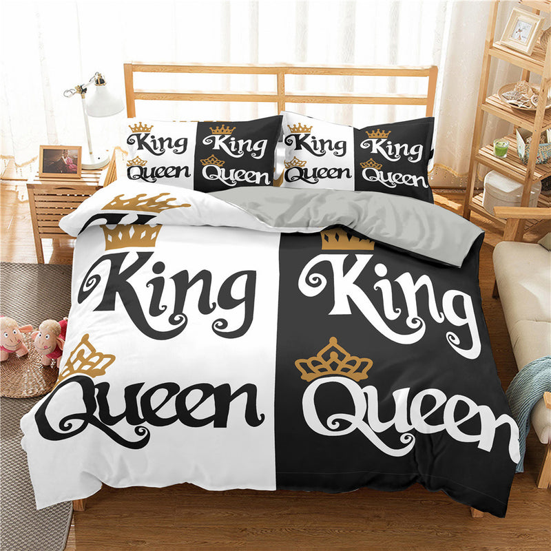 Digital Printed Polyester Bedding Set – Soft, Durable, Modern Design