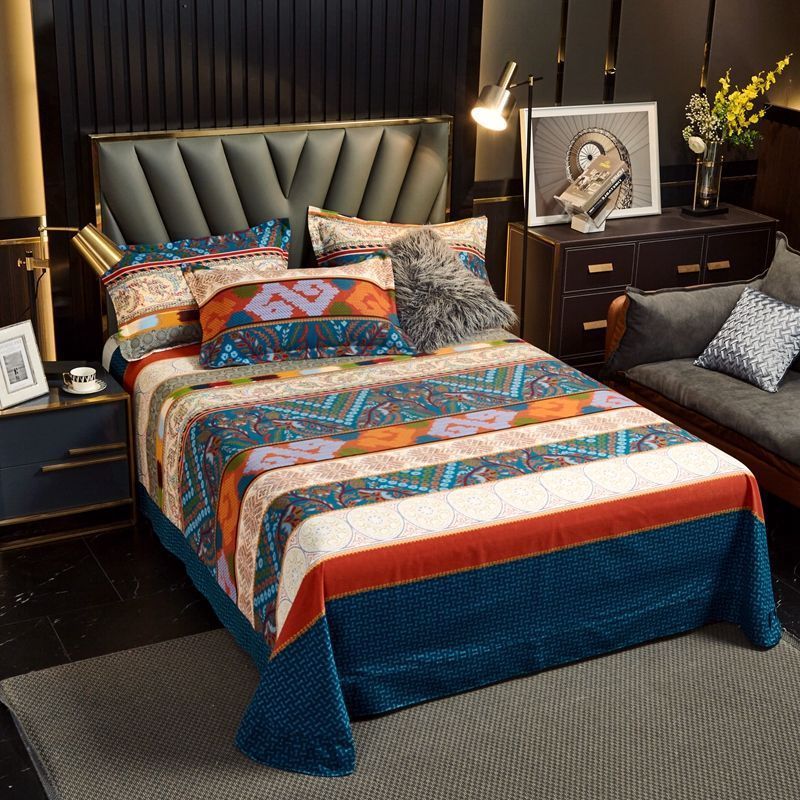 Pure Cotton Brushed Thickened Single Bed Sheet