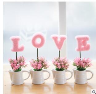 Ceramic Idyllic Plant Ornament