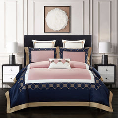 Four-Piece Premium Cotton Embroidered Bedding Set