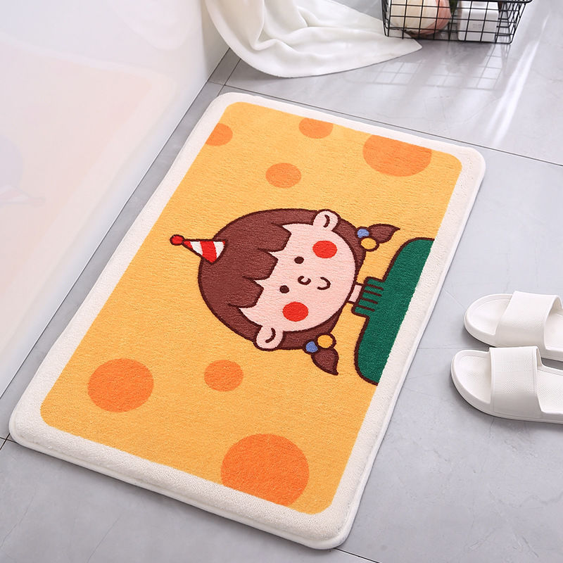 Anti Slip Bathroom Floret Carpet Flower Area Mats