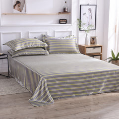 Summer Ice Silk Printing Home Textile Kit Single Bed Sheet Washed Silk Large Bed Sheet