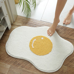 Funny Egg Entrance Carpet – Chic & Comfy Floor Mat