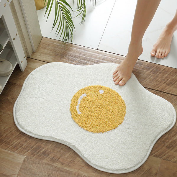 Funny Egg Entrance Carpet – Chic & Comfy Floor Mat