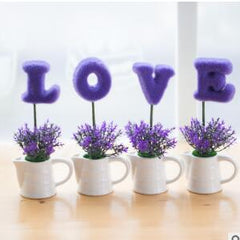 Ceramic Idyllic Plant Ornament