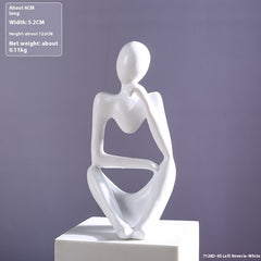 Mini Resin Thinking Pose Sculpture