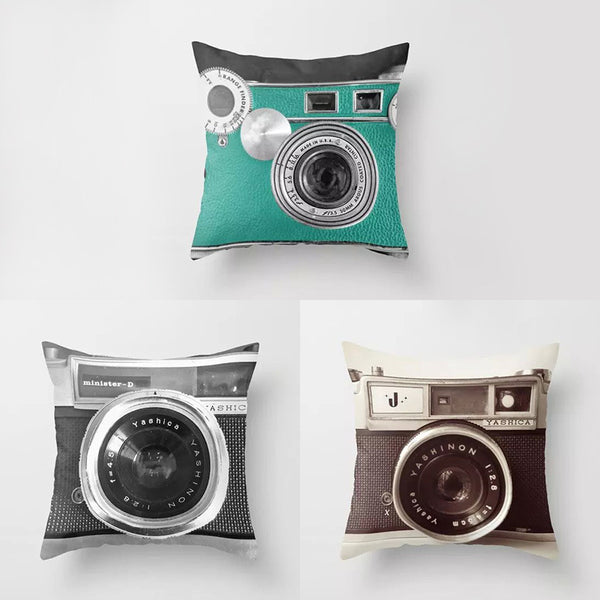 3D Explosion Camera Cushion Cover