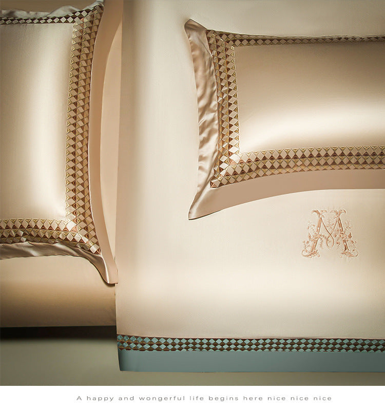 New Precision Embroidery Bedding Four-piece Set