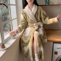 Dream Soft Coral Fleece Bathrobe