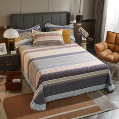 Pure Cotton Brushed Thickened Single Bed Sheet