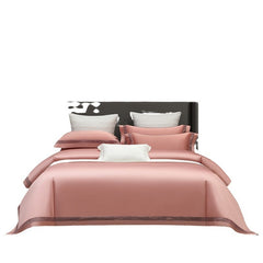 Long-Staple Cotton Four-Piece Hollow Lace Bedding Set