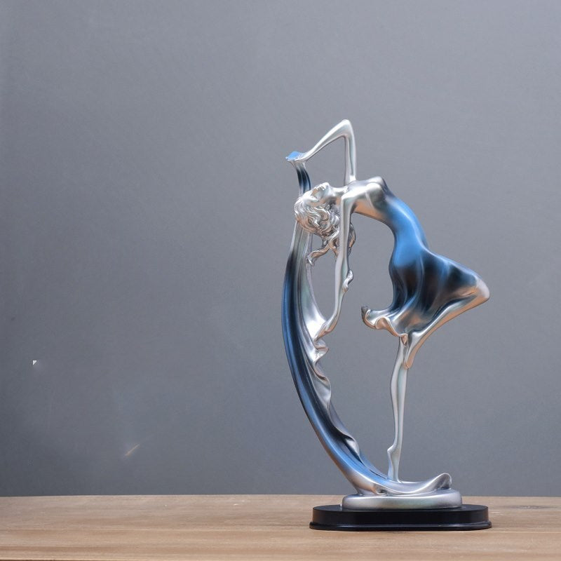 European-Style Resin Character Table Décor