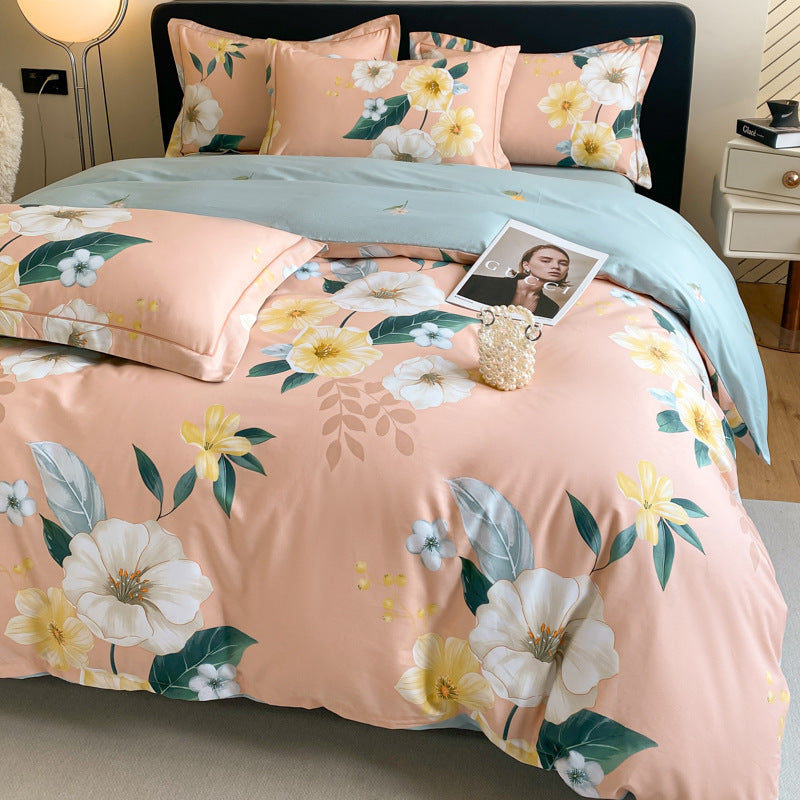 Premium Pure Cotton 4-Piece Bedding Set