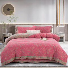 Cotton Double-layer Yarn Four-piece Flower Quilt Cover Bedding Bedding