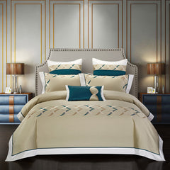 Four-Piece Premium Cotton Embroidered Bedding Set