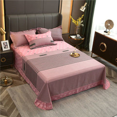 Pure Cotton Brushed Thickened Single Bed Sheet