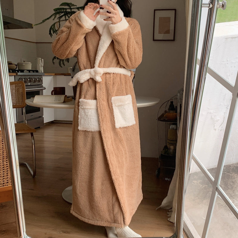 Dream Soft Coral Fleece Bathrobe