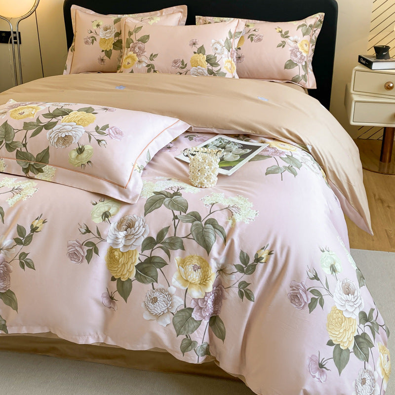 Premium Pure Cotton 4-Piece Bedding Set