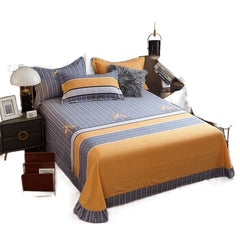 Pure Cotton Brushed Thickened Single Bed Sheet