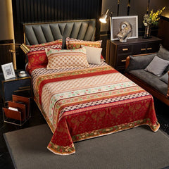 Pure Cotton Brushed Thickened Single Bed Sheet