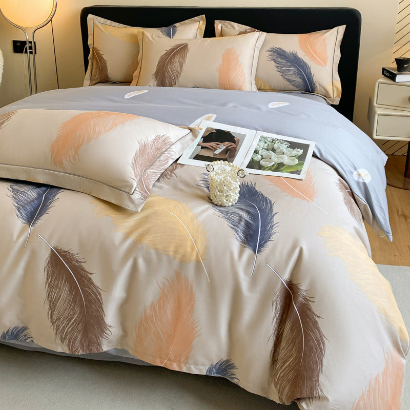 Premium Pure Cotton 4-Piece Bedding Set