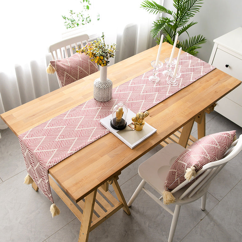 Modern Minimalist TV Cabinet Table Flag Cover Towel