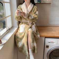Dream Soft Coral Fleece Bathrobe