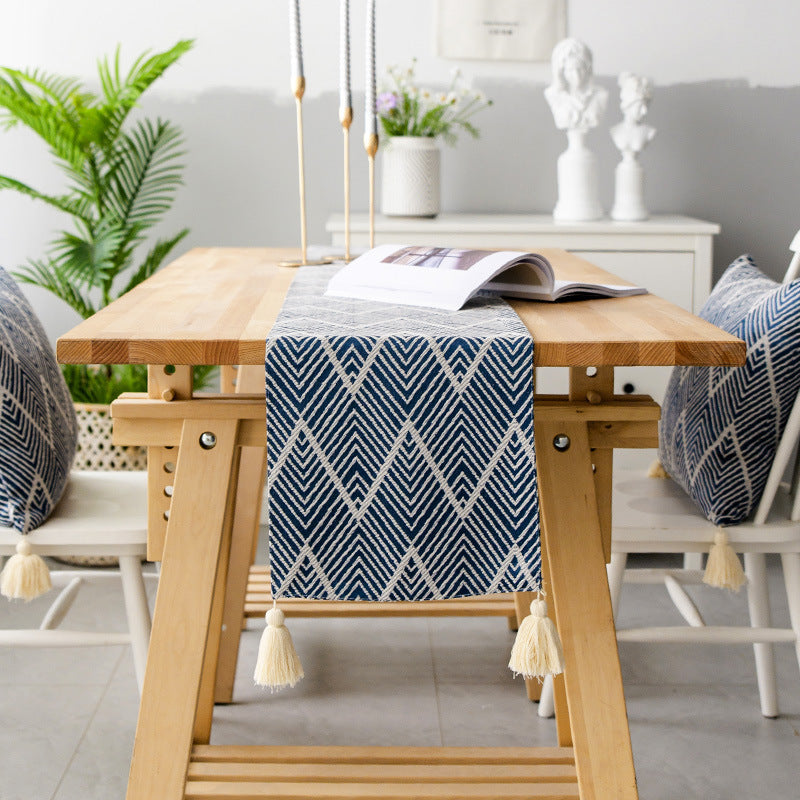 Modern Minimalist TV Cabinet Table Flag Cover Towel