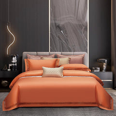 Long-Staple Cotton Four-Piece Hollow Lace Bedding Set