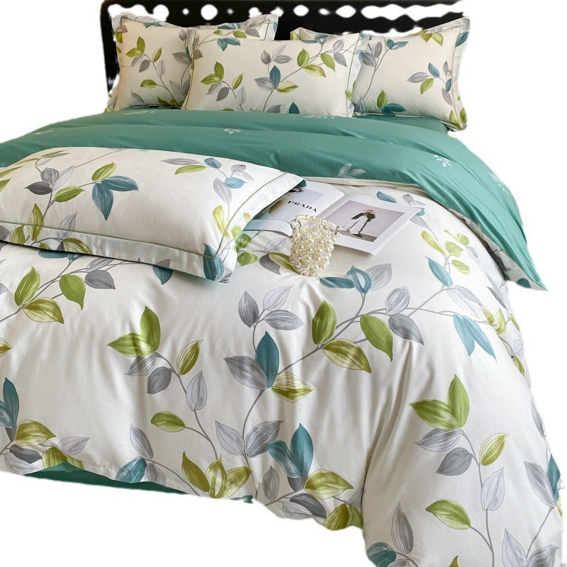 Premium Pure Cotton 4-Piece Bedding Set