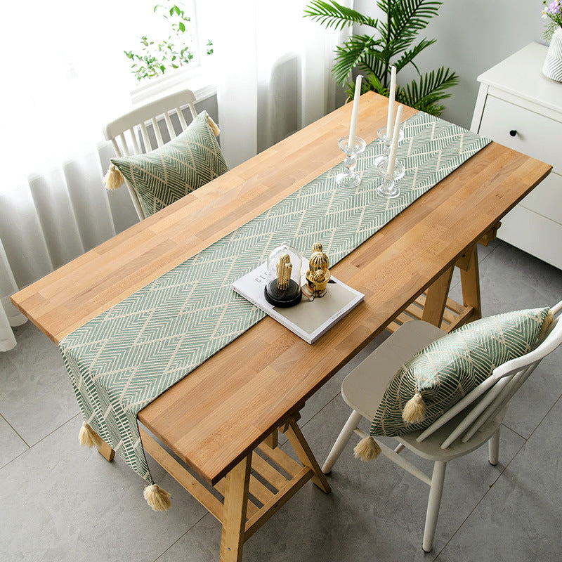 Modern Minimalist TV Cabinet Table Flag Cover Towel