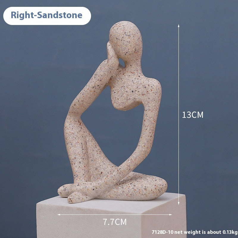 Mini Resin Thinking Pose Sculpture