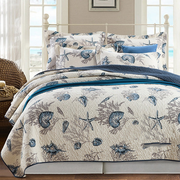 Pure Cotton Bedspread & Duvet Cover 3-Piece Set