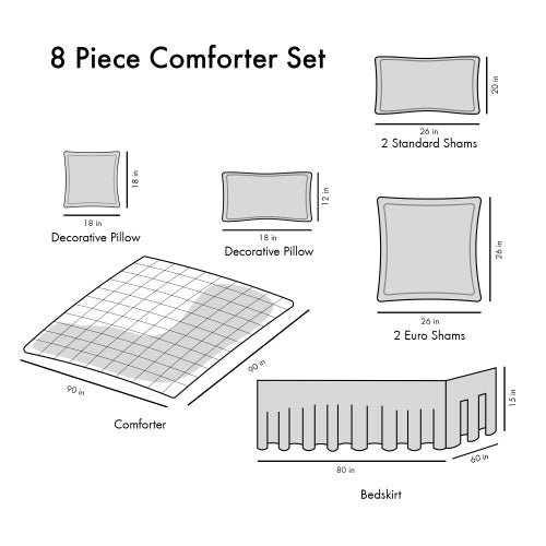 Shawnee  8-Piece Queen Comforter Set
