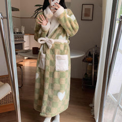 Dream Soft Coral Fleece Bathrobe
