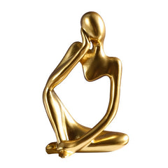 Mini Resin Thinking Pose Sculpture