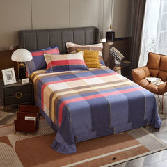 Pure Cotton Brushed Thickened Single Bed Sheet